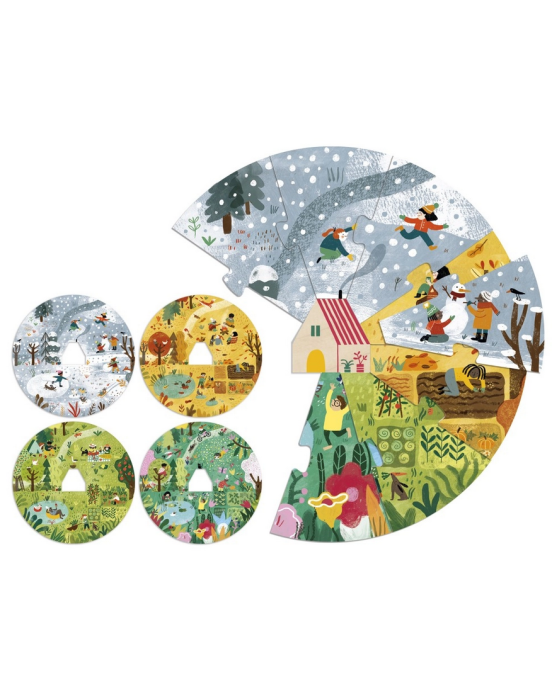 Londji A Home for Nature - 4 x 10 pcs - Four Seasons Puzzle LON-PZ587